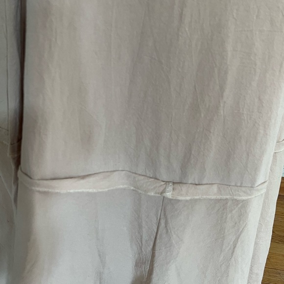 NWT Nasty Gal Ruffled Linen-Look Relaxed Maxi 100% Cotton Woman’s Size 2 Sand - Picture 8 of 9